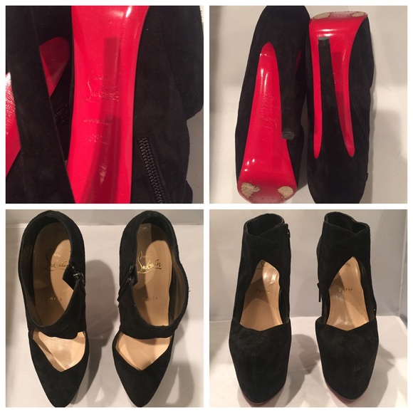 Auth Christian louboutin donue 160 bootie daffodil - Picture 4 of 4