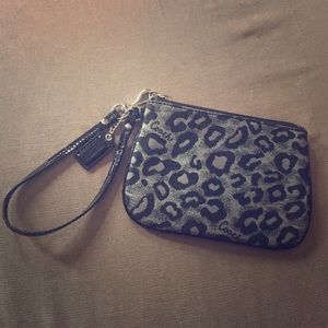 Cheetah Coach wristlet