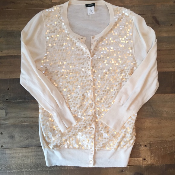 J. Crew Sequin Cardigan
