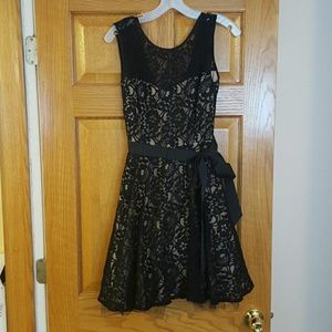 Black lace dress