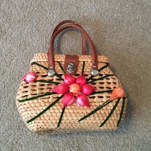 Flower basket bag