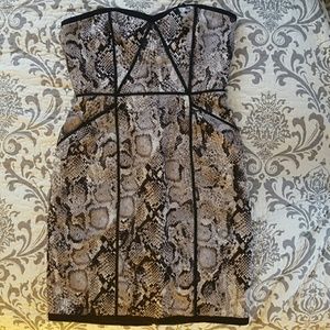 BCBG maxazria strapless dress