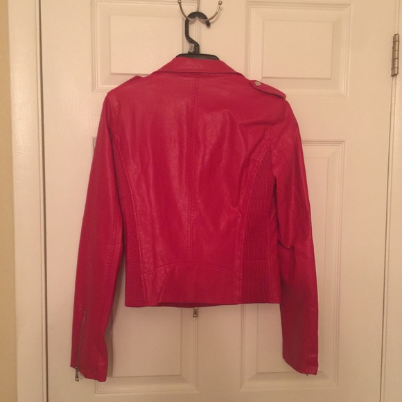 Red Leather Jacket - Picture 3 of 4