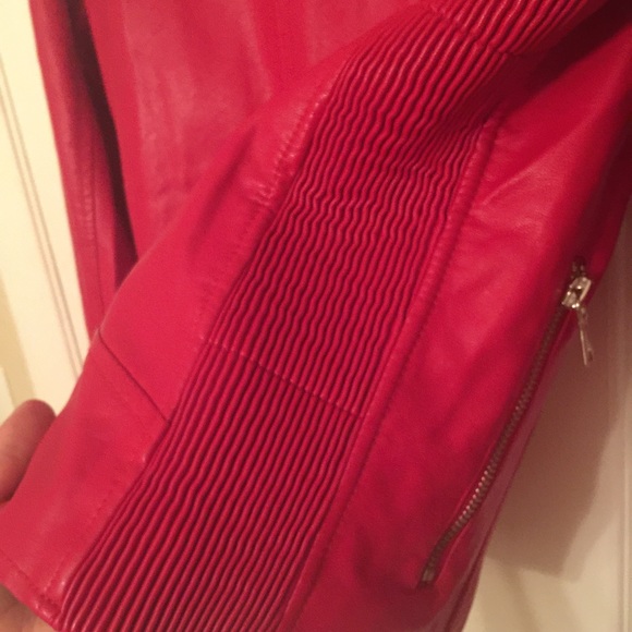 Red Leather Jacket - Picture 4 of 4