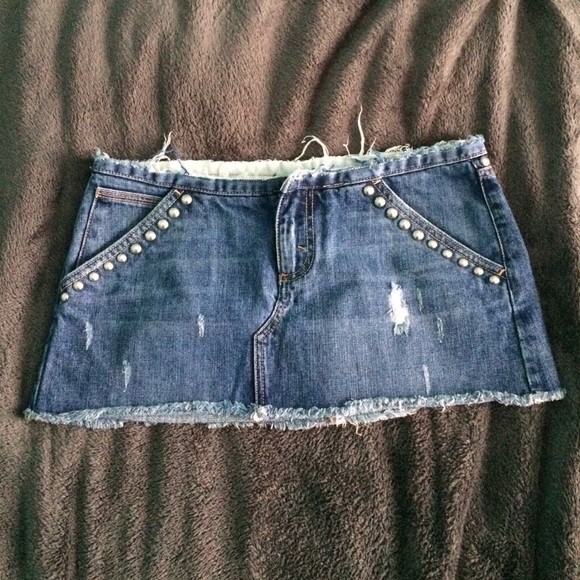 Cute mini/micro jean skirt
