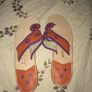 Orange & Purple Jack Rogers