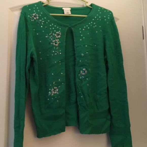 Green old navy cardigan