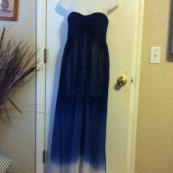 Blue ombré beach cover/dress