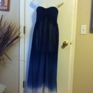 Blue ombré beach cover/dress