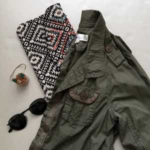 Olive Green Utility Jacket