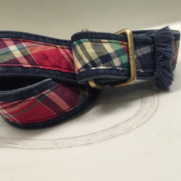 Classic polo cloth plaid belt
