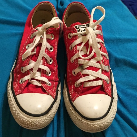 Red Converse Women's Size 5