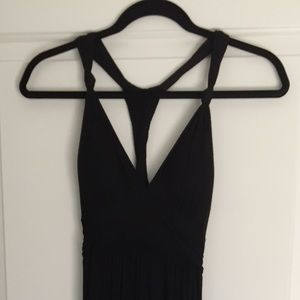 Sexy black maxi dress