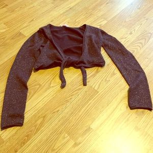 Sparkling brown half top