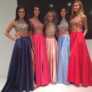 Sherri Hill #32020 in blue