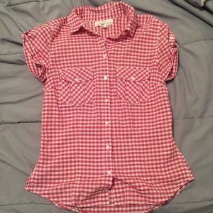Red and white checkered shirt