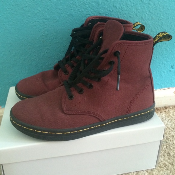 Never Worn Doc Marten Canvas High Tops