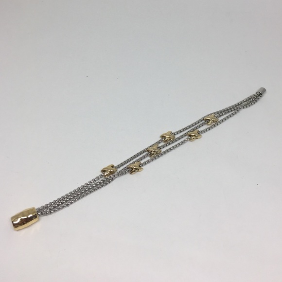 Rhodium/18kGold Plated Triple Gold - Picture 2 of 4