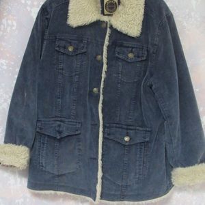 Blue corduroy jacket
