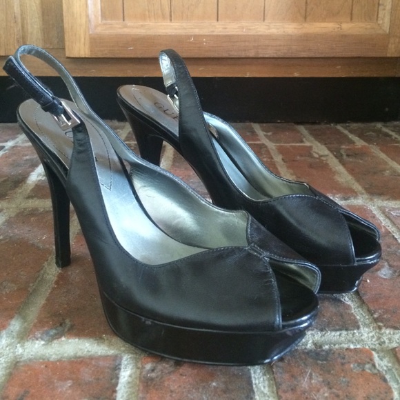 Guess Peep-Toe Slingbacks