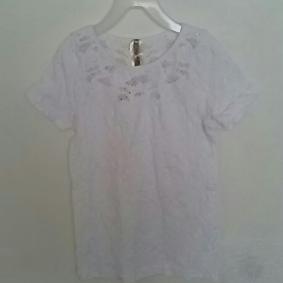 White grunge stretch t shirt - Picture 3 of 3
