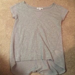 Grey high low tee