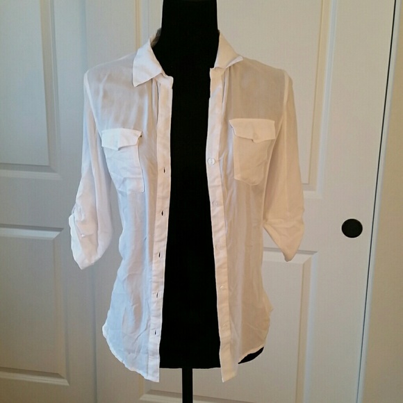 White dress shirt.
