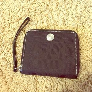 Coach black wristlet (matches a bag I have listed)