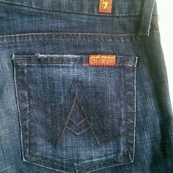 SEVEN for all Mankind "A Pocket" Dark Denim Sz 27