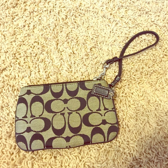 Black Coach wristlet