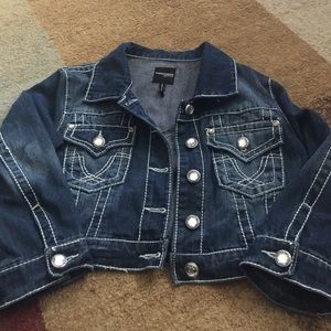 Highway jeans size L denim shirt bling jacket