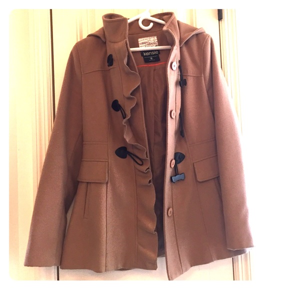 tan winter coat