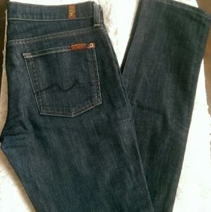 SEVEN for all Mankind Dark Wash Straight Leg Sz 29
