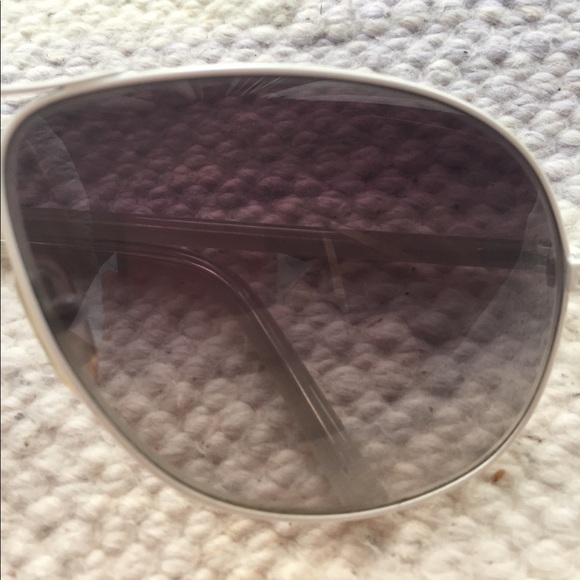 FENDI White Aviator Sunglasses - Picture 6 of 8