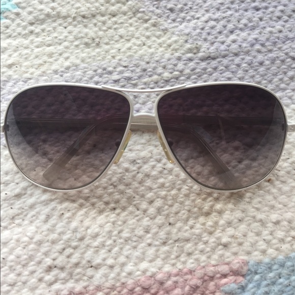 FENDI White Aviator Sunglasses - Picture 7 of 8