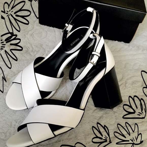 Forever 21 Shoes - Criss Cross Ankle Strap Heels