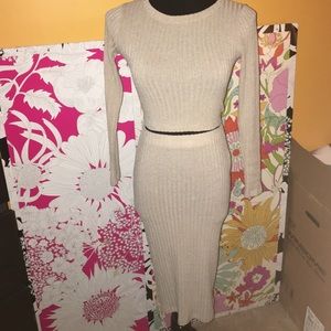 2 piece body con dress