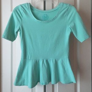 Sold on Facebook ‼️ SO Mint Green Peplum Top