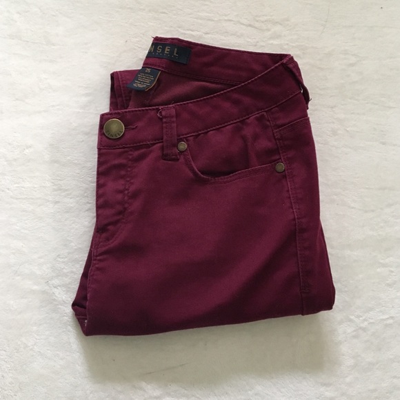 Tinsel Pants - • Tinsel Burgundy Pants •