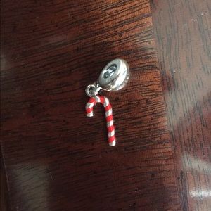 PANDORA Candy cane charm and Purple Heart Charm