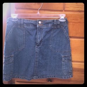 Jean skort (skirt with shorts underneath)