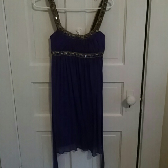 Purple flowy dress