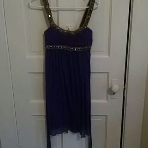 Purple flowy dress