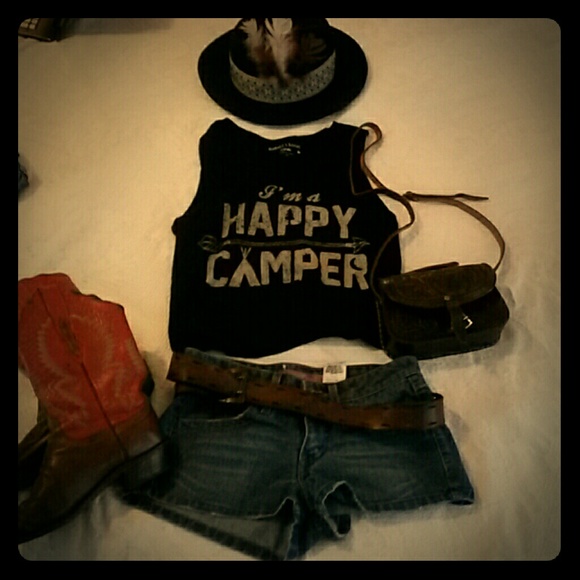 Graphic Cropped Muscle Tee