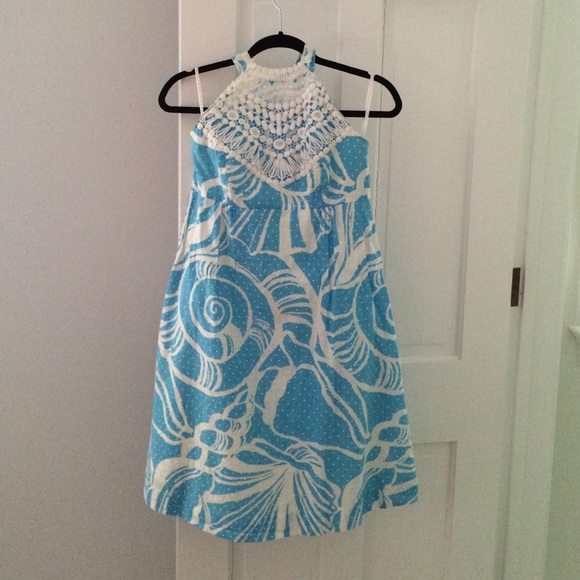 Lilly Pulitzer Turquoise Halter Dress