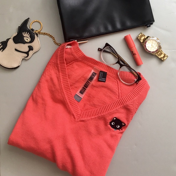 Chococat Hello Kitty Forever 21 Pink Sweater