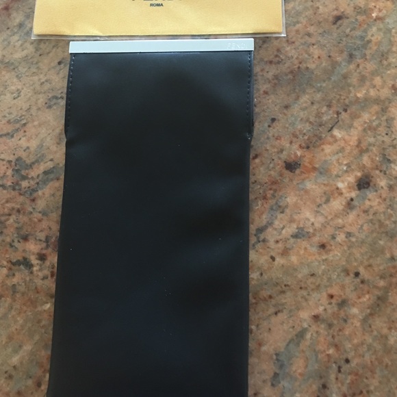 -Fendi eye/sunglass case soft sleeve