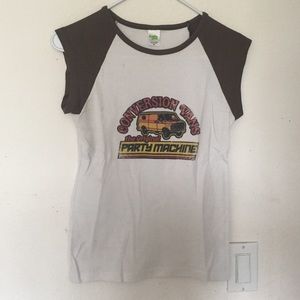 Vintage cap sleeve shirt