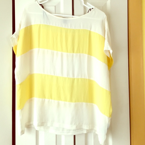 Forever 21 Striped Chiffon Top.