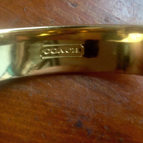 Pink and gold Coach Signature Bangle - Picture 3 of 4